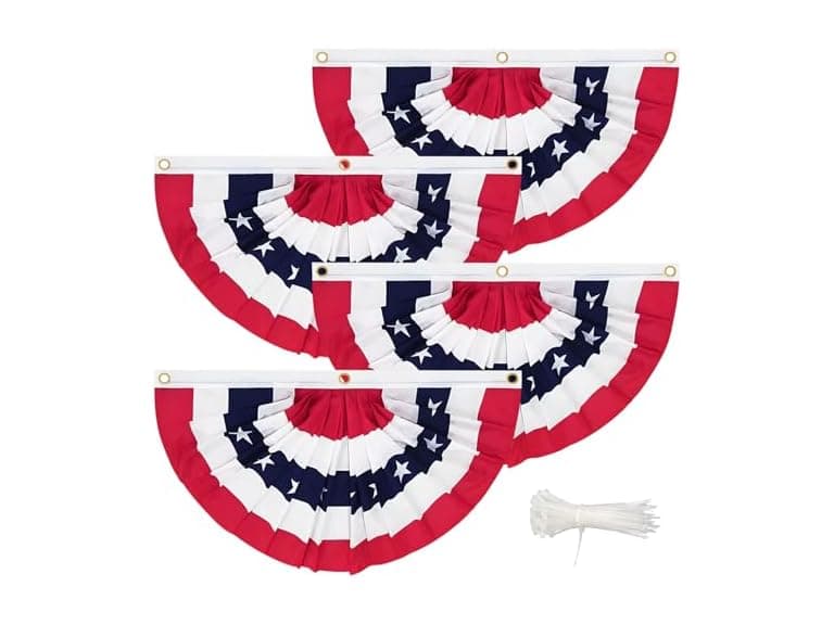 Coneatness 3 x 6 Ft USA Bunting Flags