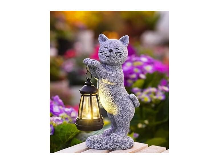 Cat Outdoor Garden Statue Décor