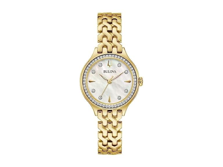 Bulova Women Classic Crystal Gold Watch