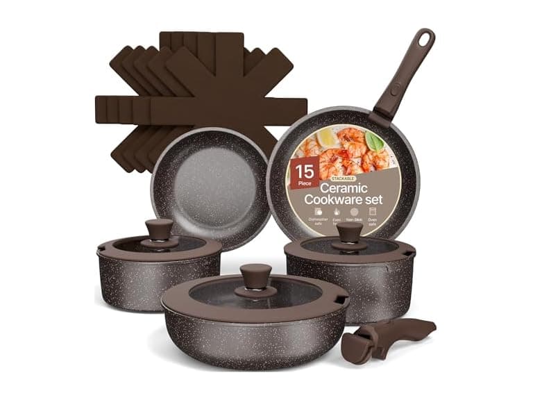 Bakken- Swiss Kitchen Cookware 15-pc Set