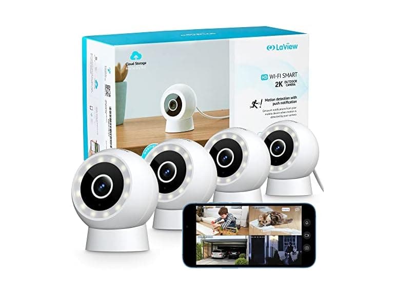 La View B5 2K Indoor/Outdoor Security Camera 4PK