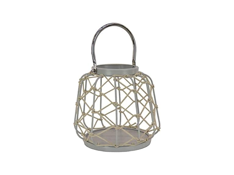 National Outdoor Living Lantern Candleholder Gray