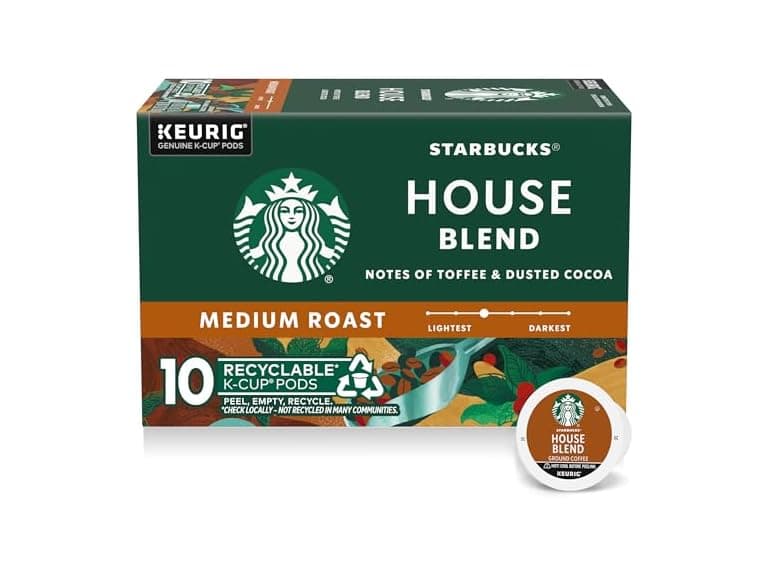 10CT Starbucks K-Cup Coffee Pods, Medium Roast