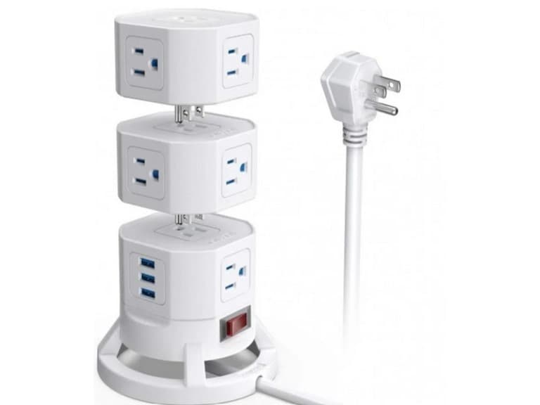 Bestek 1625W Vertical Power Strip