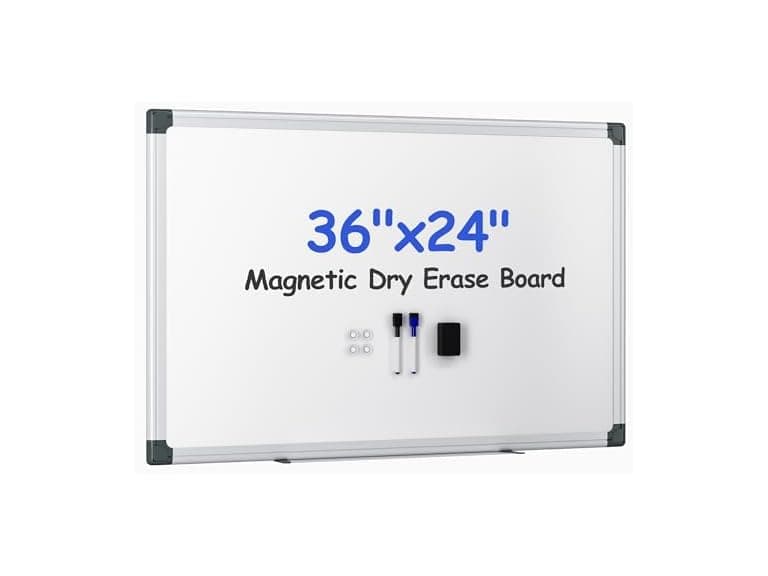 VUSIGN Magnetic Whiteboard 36"x24"