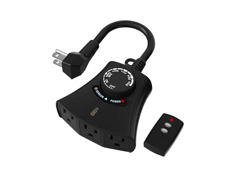 HBN Outdoor Light Timer Weatherproof Dusk to Dawn