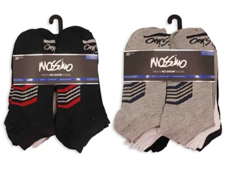 20-Pairs Mossimo No Show Socks