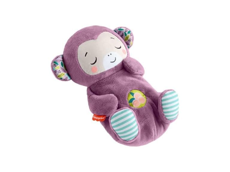 Fisher-Price Baby Soothe ‘n Snuggle Purple Monkey Plush