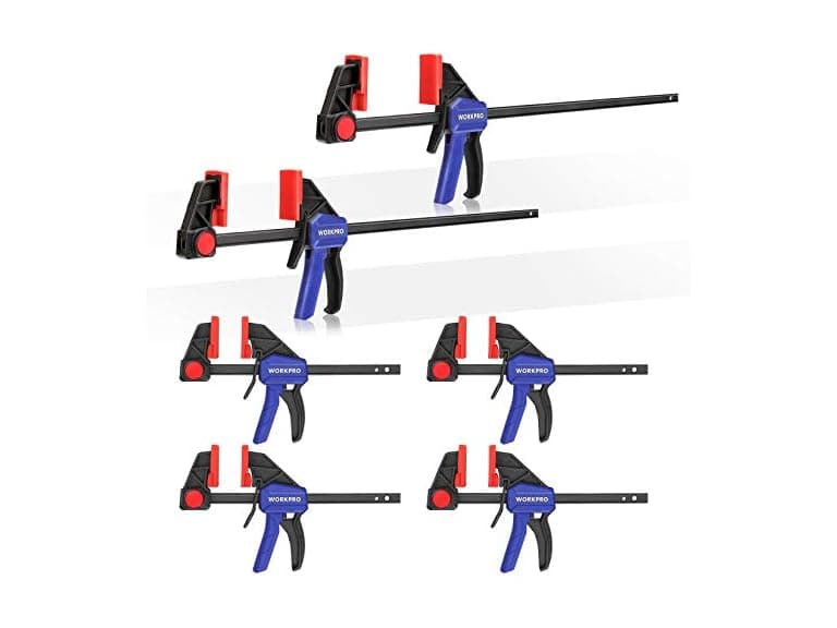 WORKPRO Bar Clamps for Woodworking Blue