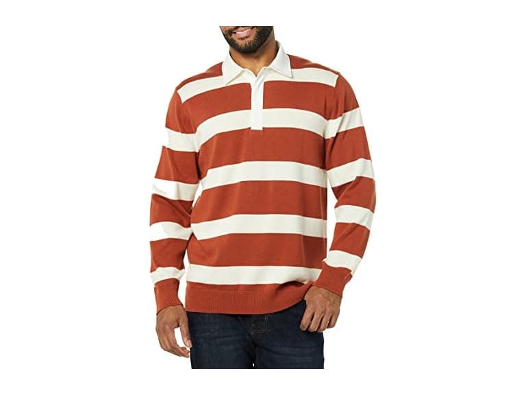 Amazon Essentials Mens Rugby Sweater