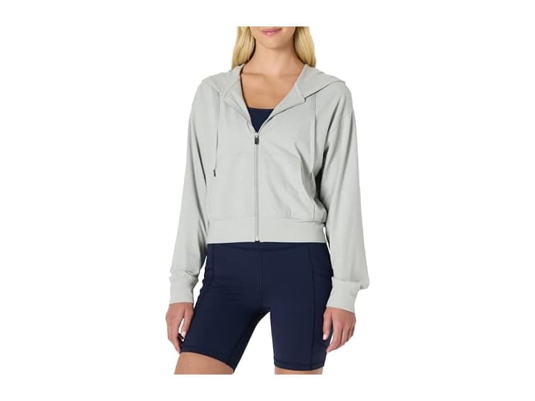 AE Womens Athletic Lt Cropped Zip Hoodie