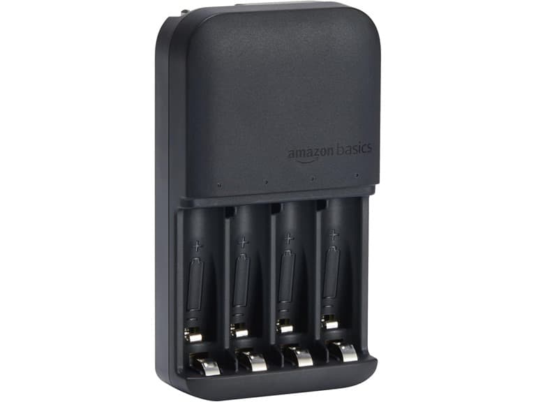 AmazonBasics Battery Charger for Rechargeable AA and AAA NiMh Batteries