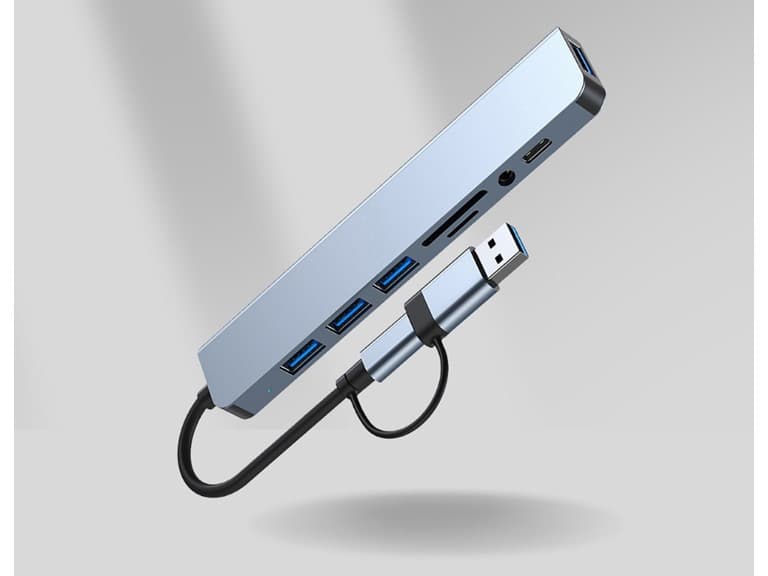 Ethos 8-in-1 USB-C Hub Adapter