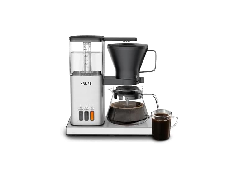 KRUPS Essential Brewer 8 Cup Drip Coffee Maker Machine