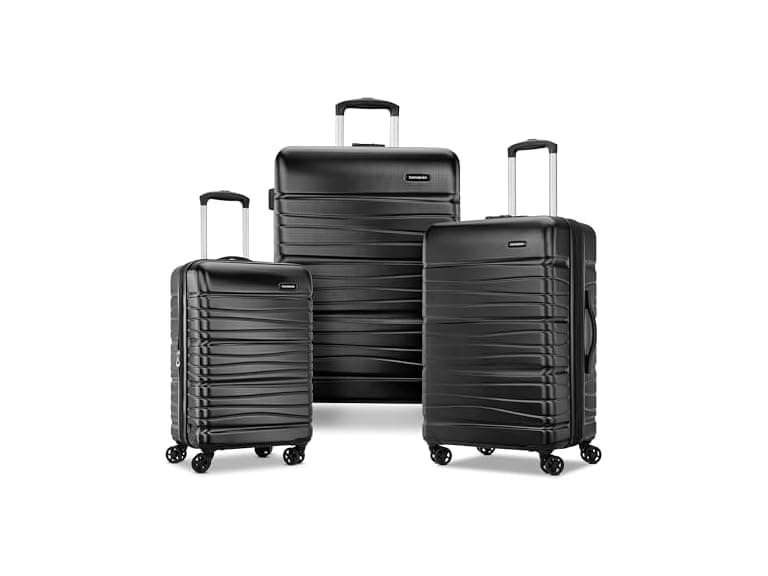 Samsonite Evolve SE Hardside, Bass Black, 3PC Set (CO/M/L)