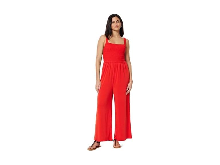 Amazon Essentials Women Square Neck Wide Leg Jumpsuit
