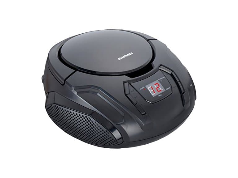 PROSCAN Portable CD Boombox AM/FM Black