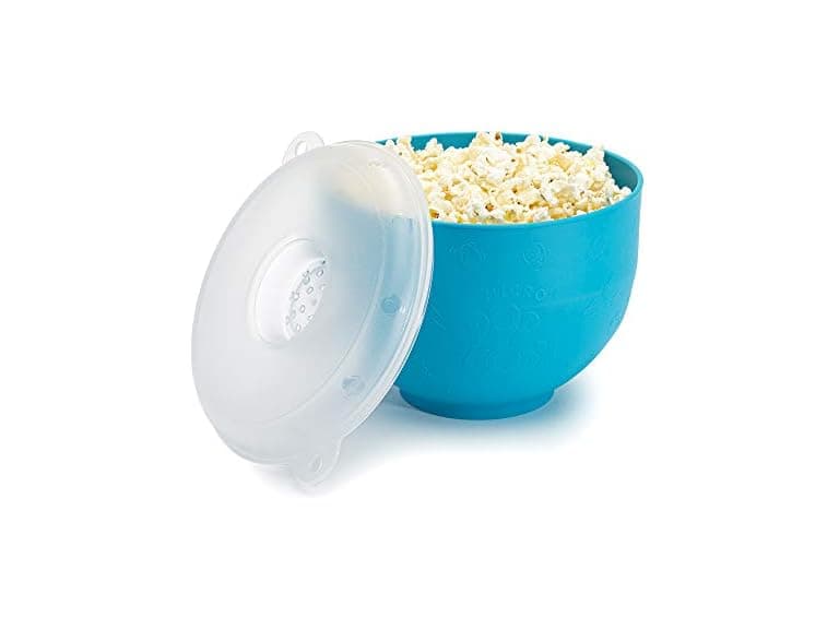 Goodful Silicone Popcorn Popper, Blue