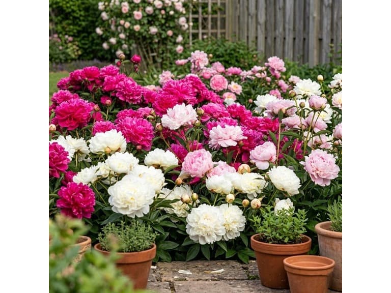 Mixed Peonies - 12 Bulbs and Tool