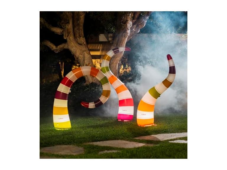 FUNBOY Giant Light-Up Inflatable Halloween Yard Snakes