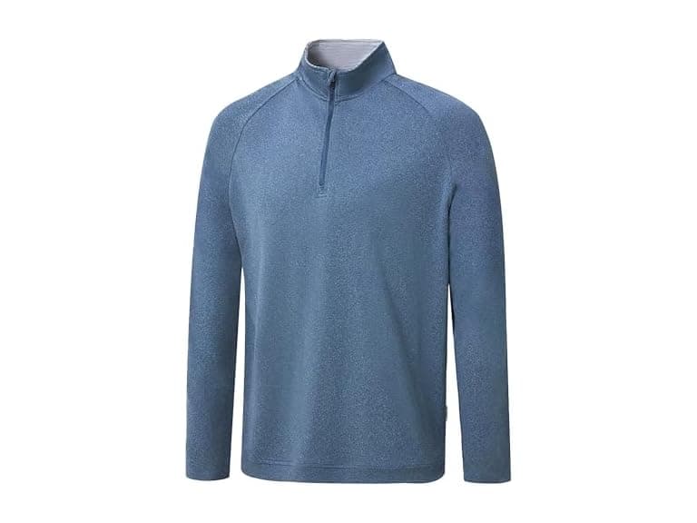 Men's Quarter Zip Mock Neck Pullover