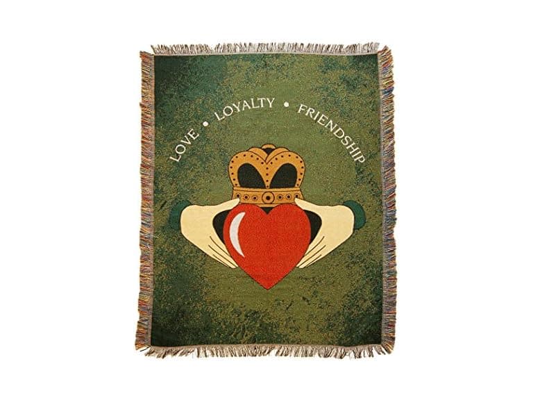 Claddagh Woven Tapestry Throw Blanket