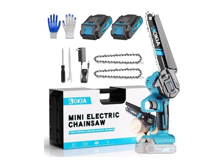 Mini Chainsaw, 20V Cordless 6 Inch Electric Handheld Chainsaw