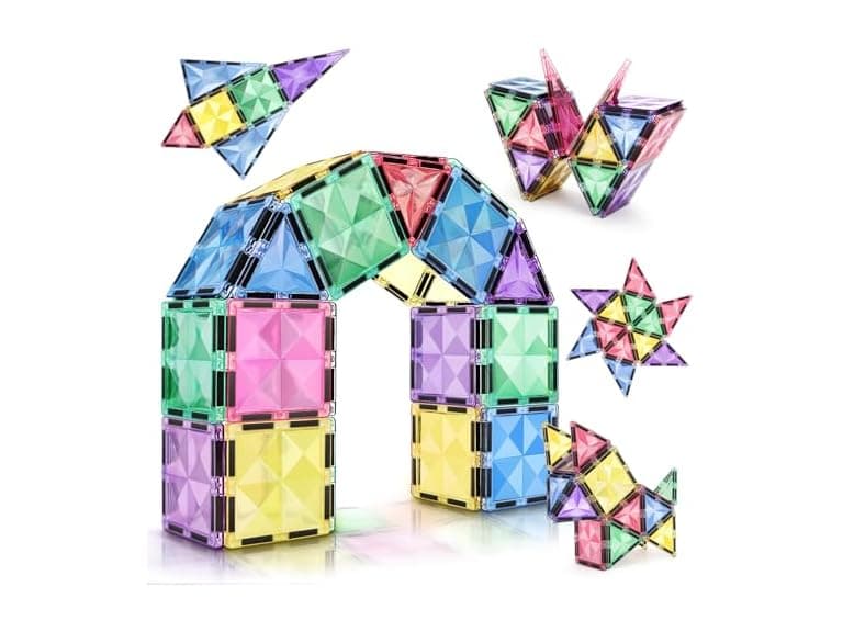 120 PCS Magnetic Building Tiles Set