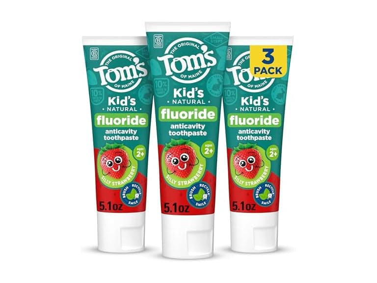 Toms of Maine Kids Strawberry Toothpaste 5.1oz 3pk