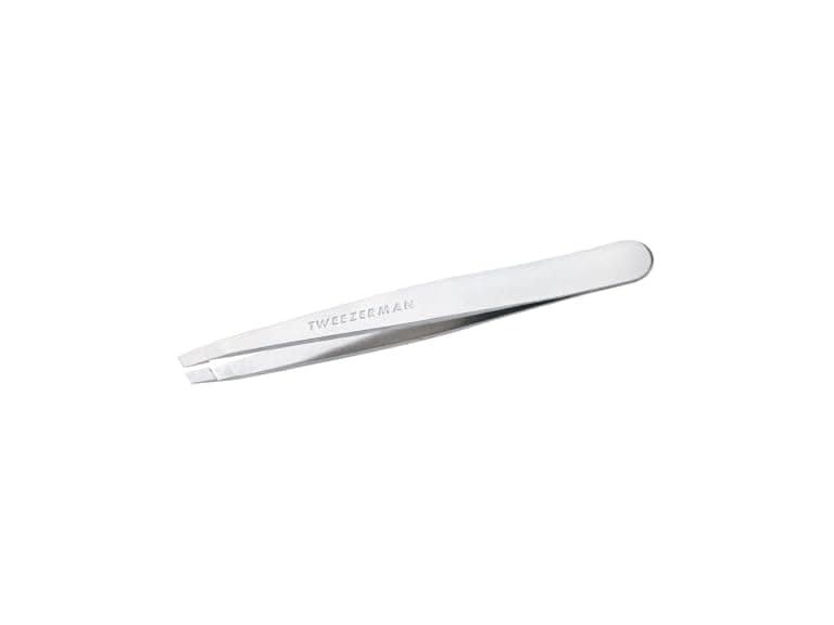 Tweezerman Stainless Steel Slant Tweezer Platinum