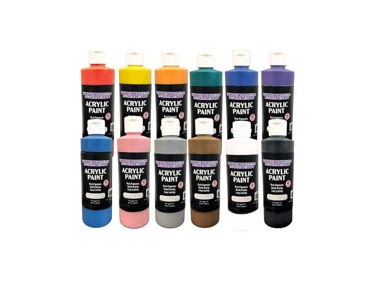 Constructive Playthings Acrylic Paint Set 12Pk