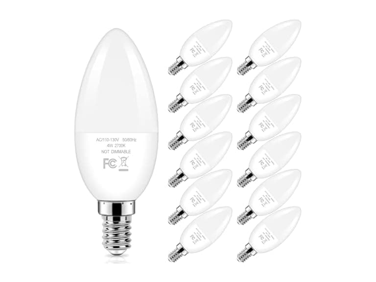 Brightever W0288 Candelabra Light Bulbs