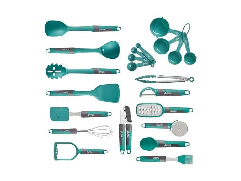 Pyrex 22-Piece Kitchen Cooking Utensils Set