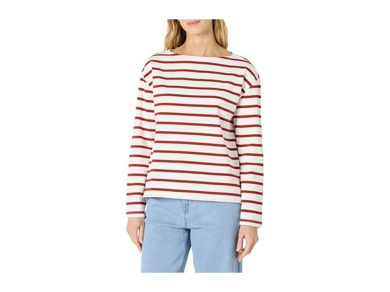 AE Womens RelaxedFit LS Boatneck Top