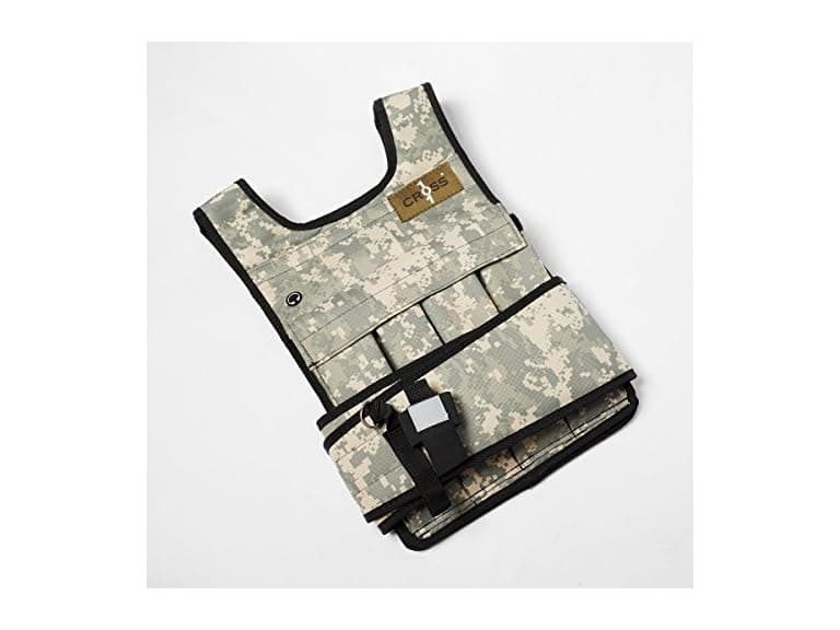 CROSS101 Ad Weighted Vest with Shoulder Pads (20lbs)