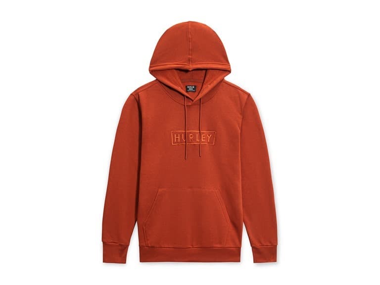 Hurley Box Logo Fleece Pullover Hoodie