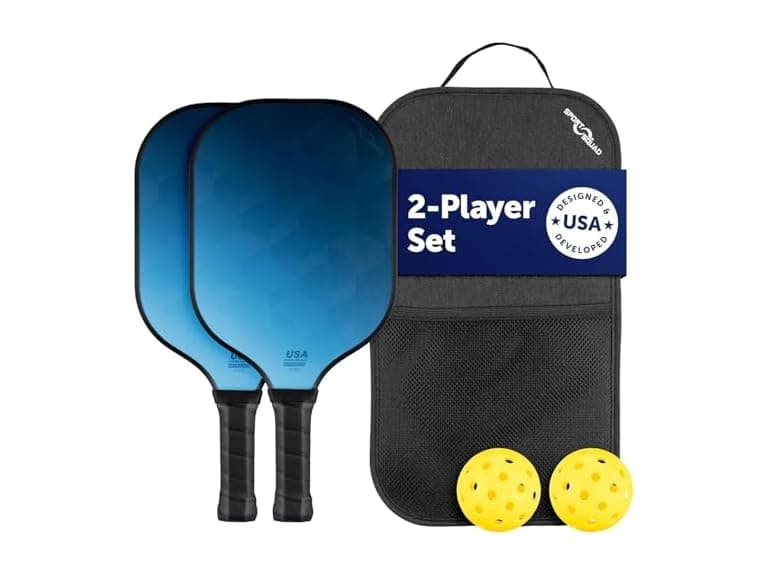 Sport Squad Pickleball Set with Travel Bag (Blue)
