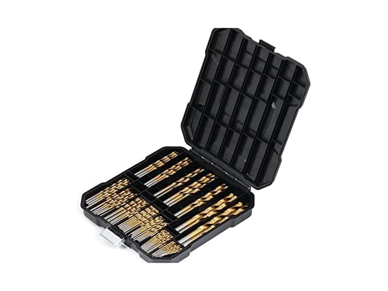 UTEYEEW 99Pcs Titanium Drill Bit