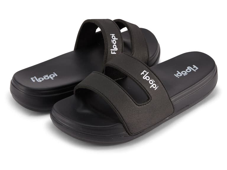 Womens Summer Double Strap Slide Sandal
