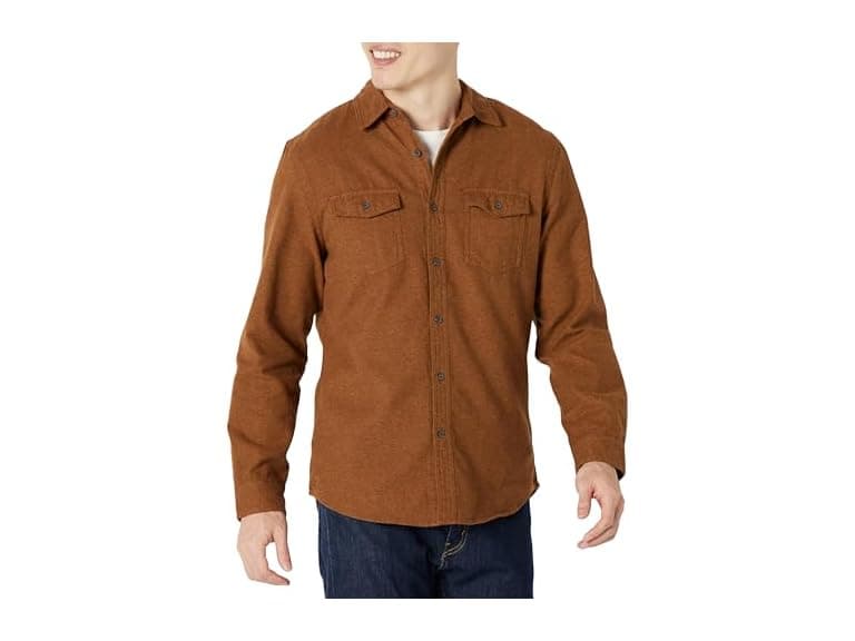 Amazon Essentials Men Slim-Fit Flannel Down Shirt