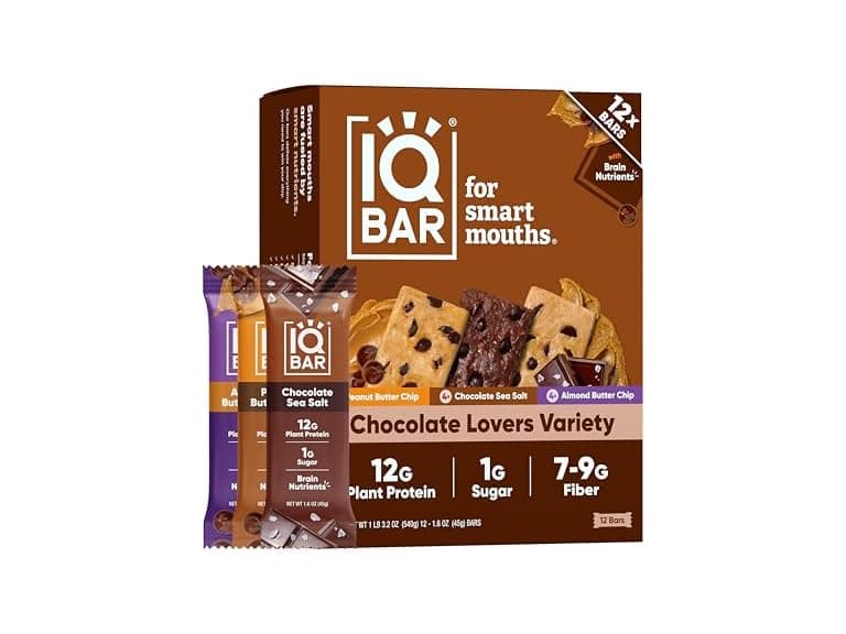 24CT IQBAR Clean Plant Protein Bars- Your Choice