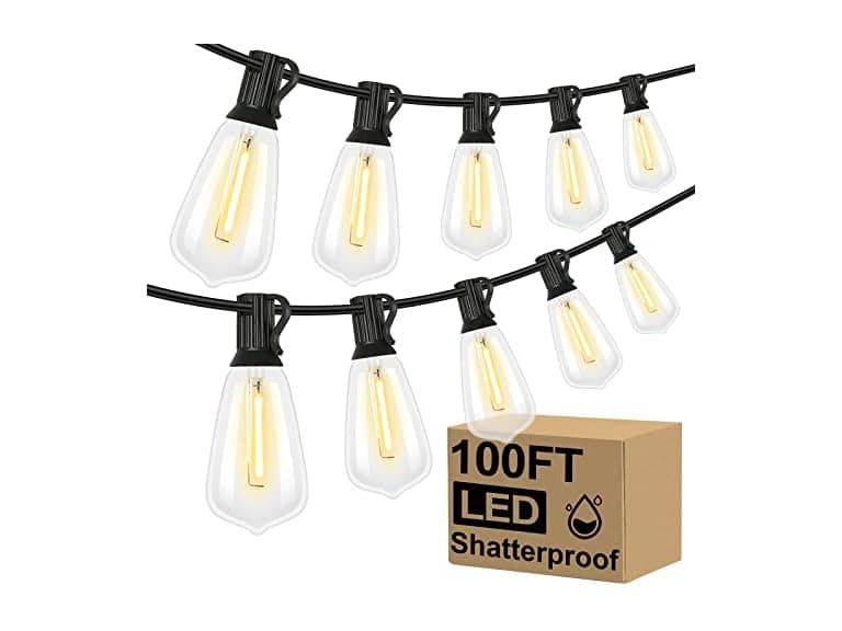 Brightever US LED Outdoor String Lights 100FT