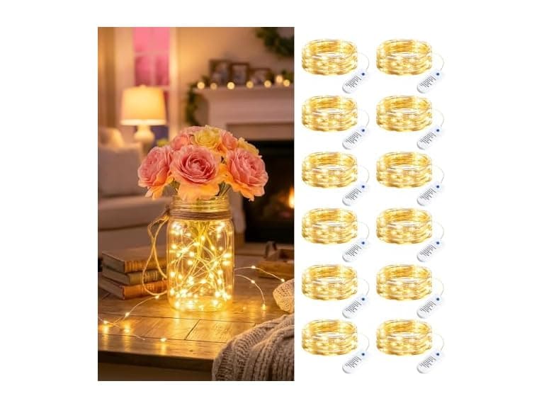 Minetom 12 Pack Fairy Lights