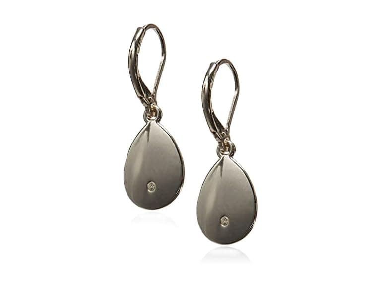 Nine West Women Silver Teardrop Earrings