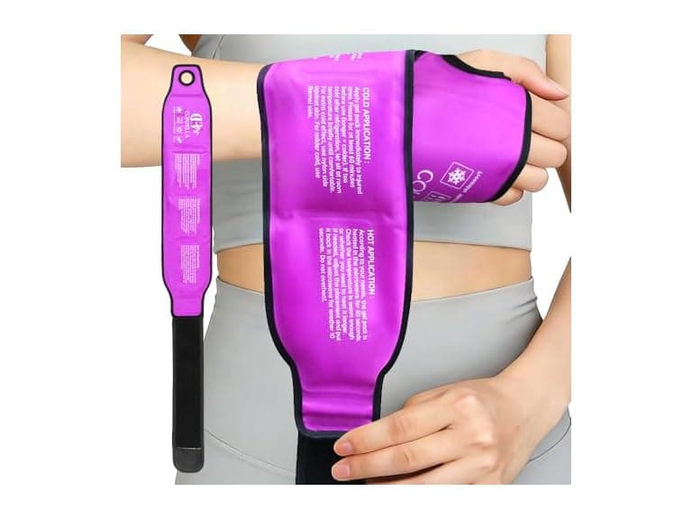 Conbella Wrist Ice Pack Wrap Purple