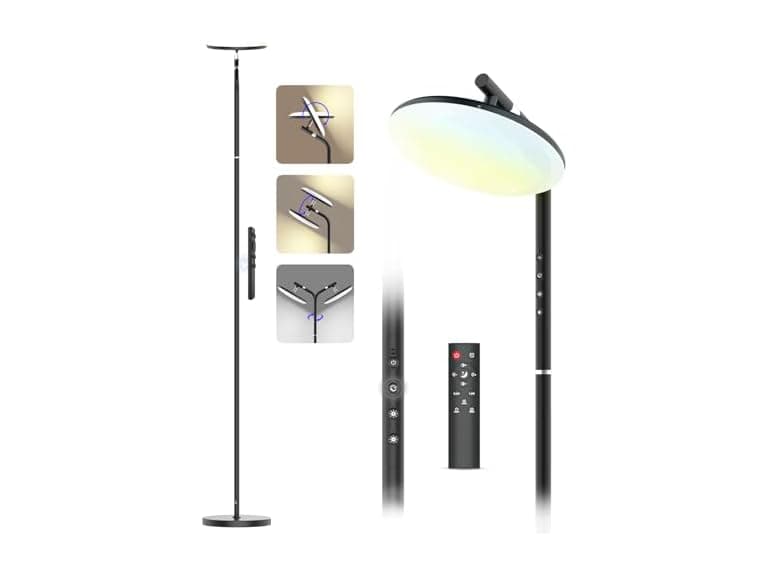 RUNBARRY LED Floor Lamp with Remote