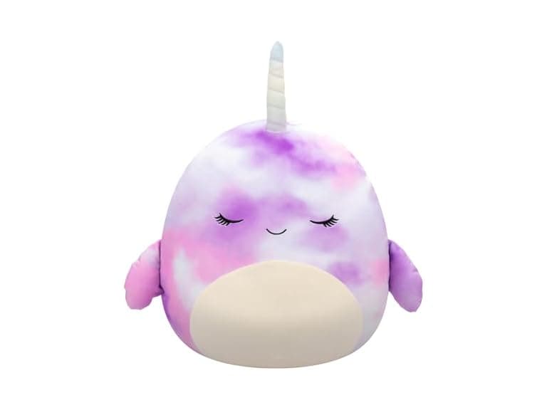 Squishmallows Original 20" Nabila Purple Tie-Dye Narwhal