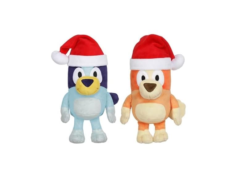 BLUEY Pack of 2 Festive Holiday Plush