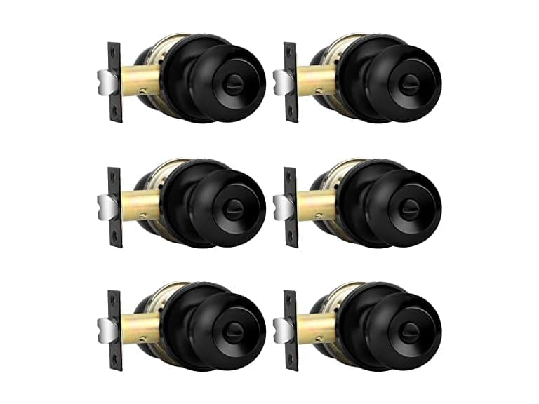 Probrico 6 Pack Privacy Door Knobs