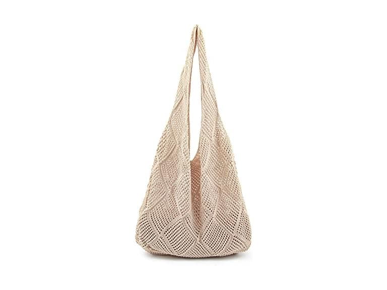 Crochet Mesh Summer Beach Tote Bag